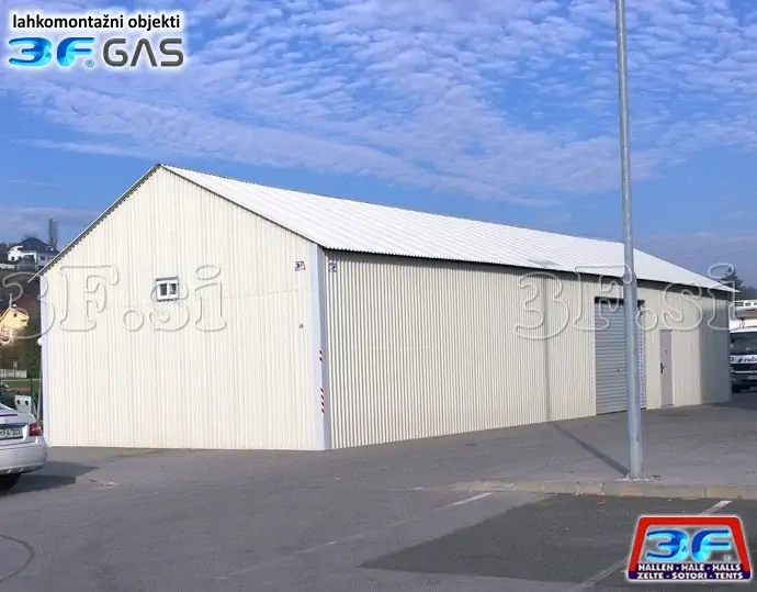 3F Skladiščni šotor | Prireditveni šotor | Industrijski šotor | Montažna hala | garaža