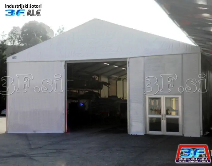 3F Skladiščni šotor | Prireditveni šotor | Industrijski šotor | Montažna hala | garaža