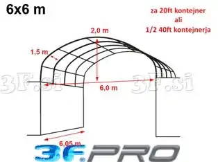 3F šotor | hala | garaža