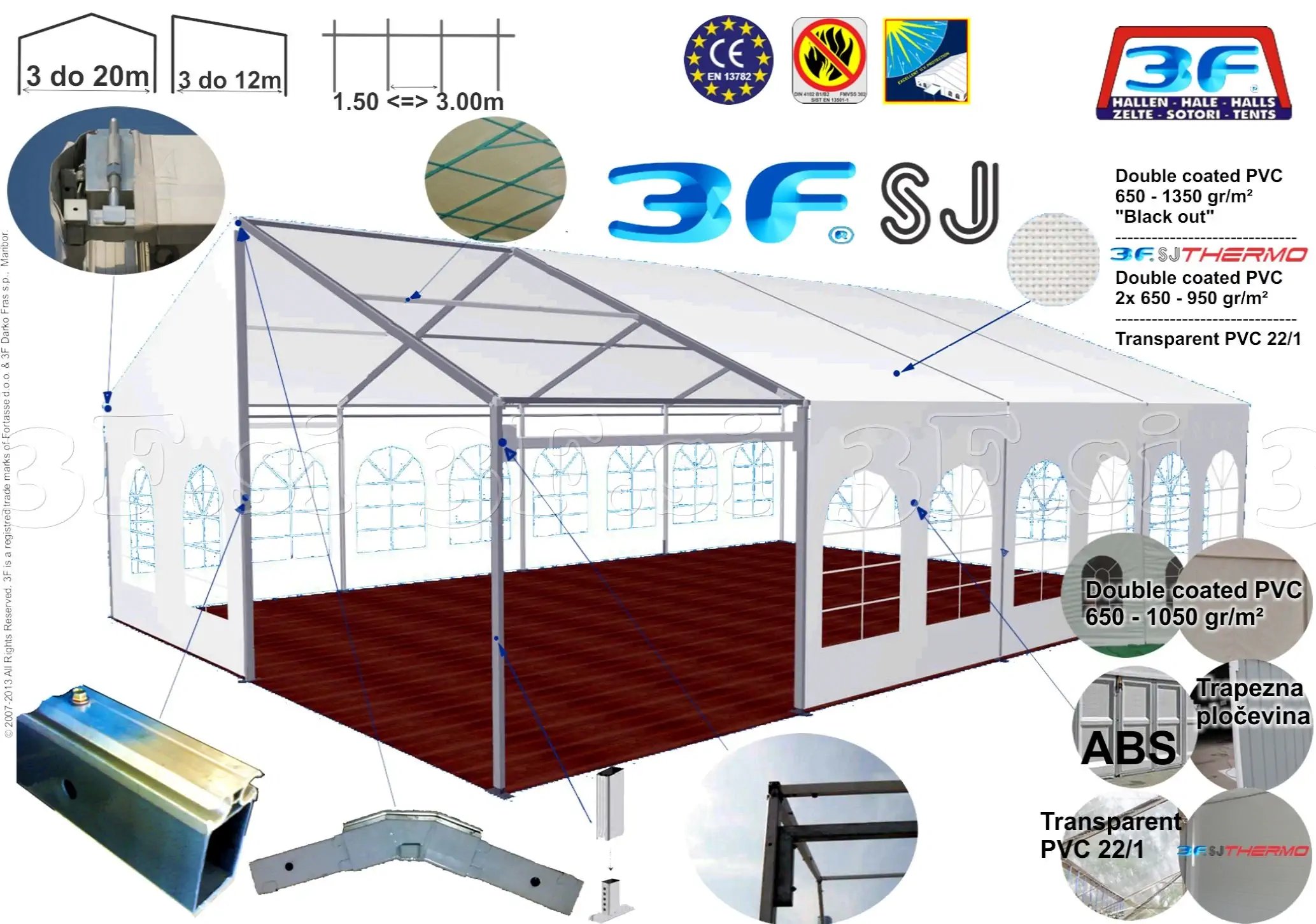 3F šotor | hala | garaža